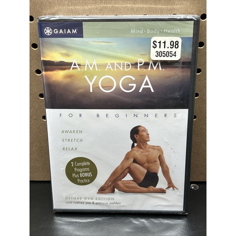 A.M. And P.M. Yoga for Beginners (DVD, 2003) New Sealed!